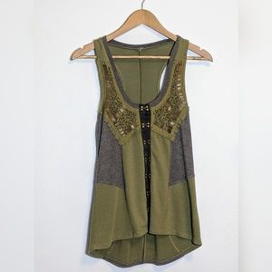 *SOLD* Beaded Tank/Vest Detailed